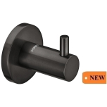 Towel hook, round (graphite black)