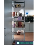 Выдвижная система для высоких шкафов, DISPENSA ↔300, ↕1200 - 1600 mm (серая/хром)