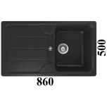 Graniitvalamu FORMHAUS D-100 Schock (must metallik / onyx)