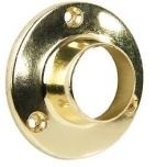 Riidepuu toru kandur Ø25 mm, kruviga (kuld)