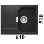 Graniitvalamu MANHATTAN D-100XS (must metallik / onyx)