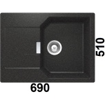 Graniitvalamu MANHATTAN D-100S (must metallik / onyx)