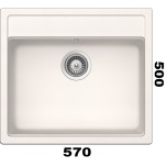 Graniitvalamu MONO N-100 Schock (valge / polaris / 99) [Manuaalklapp]