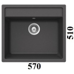 Graniitvalamu NEMO N-100 (must metallik / onyx)