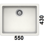 Graniitvalamu QUADRO N-100 Schock, TÖÖTASAPINNA ALLA PAIGALDATAV MUDEL (valge / alpina)