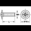 Vastuspolt M4 x 15 mm (nikkel)