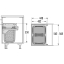 Pesukorvide mehhanism 600 mm HAILO Laundry-Carrier, antratsiit (korvid - valged)