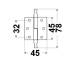 Kapiukse hing 78 mm, parem (pronks)