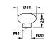 Nupp Ø38 x 29 mm (portselan)