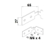 Profiili kinnitusnurk 27 x 65 mm (metallik)