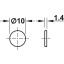 Magnet Ø10 mm, liimitav (metallik)