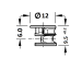 "Minifix" ühendus Ø12 mm plaadile paksusega alates 12 mm (nikkel)