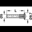 Ühendusmuhv M4 x 27 mm (nikkel)