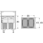 Pesukorvide mehhanism 450 mm HAILO Laundry-Carrier, valge (korvid - valge / sinine)