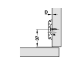 Hingetald H=0 mm (Clip Top)