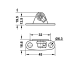 Kapiukse fiksaatori HUWIL Maxi 3675 kapi ukse kinnitus (nikkel)