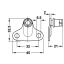 Kapiukse fiksaatori HUWIL Maxi 3675 kapi korpuse kinnitus (nikkel)