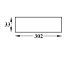 Magnetriba söögiriistade riputamiseks 302 mm (valge)