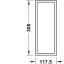 Sahtlisisu jaotus, PUIT 117.5x300x43 mm (tamm) (2)