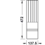 Nugade hoidik, PUIT 137.5x472x26 mm (saar, MUST) (5)