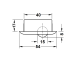 Süvistatav mööblirullik Ø40 / 54 mm (must / hall)