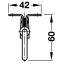 Riidepuu liugur 310 mm (nikkel)