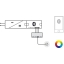 LOOX5 Häfele RGB adapter MESH jaoturile RGB valgustite ühendamiseks, 24 V