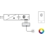 Häfele Connect Mesh adapter RGB valgusti ühendamiseks, 12V (must)