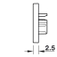 Alumiiniumprofiili Loox5 2103 otsalõpetus (must)