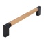 Käepide 174 x 32 x 12 mm (lakitud tamm/matt must)