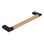 Käepide 174 x 32 x 12 mm (lakitud tamm/matt must)