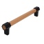Käepide 180 x 35 x 19 mm (lakitud tamm/matt must)
