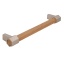 Käepide 180 x 35 x 19 mm (lakitud tamm/roostevabatoon)