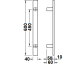 Käepide Cosimo, 600 mm puituksele (roostevaba, matt)