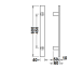 Klaasukse käepidemete komplekt Cosimo 600 mm (roostevaba, matt)