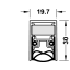 Uksetihend 833 mm (hõbe)