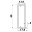 Lai profiil 18 x 45 mm, 2,75 m (alumiinium)