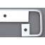 Ühendusliist Duropal 38 mm, keskmine (alumiinium)