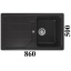 Graniitvalamu FORMHAUS D-100 Schock (must metallik / onyx)
