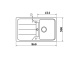 Graniitvalamu FORMHAUS D-100 Schock (must metallik / onyx)