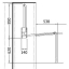 Riidepuu liftsüsteem 610 - 990 mm (kroom)