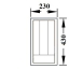 Jaotusrest nugadele, kahvlitele, lusikatele ↔230 mm (valge)