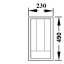 Jaotusrest nugadele, kahvlitele, lusikatele ↔230 mm (valge)