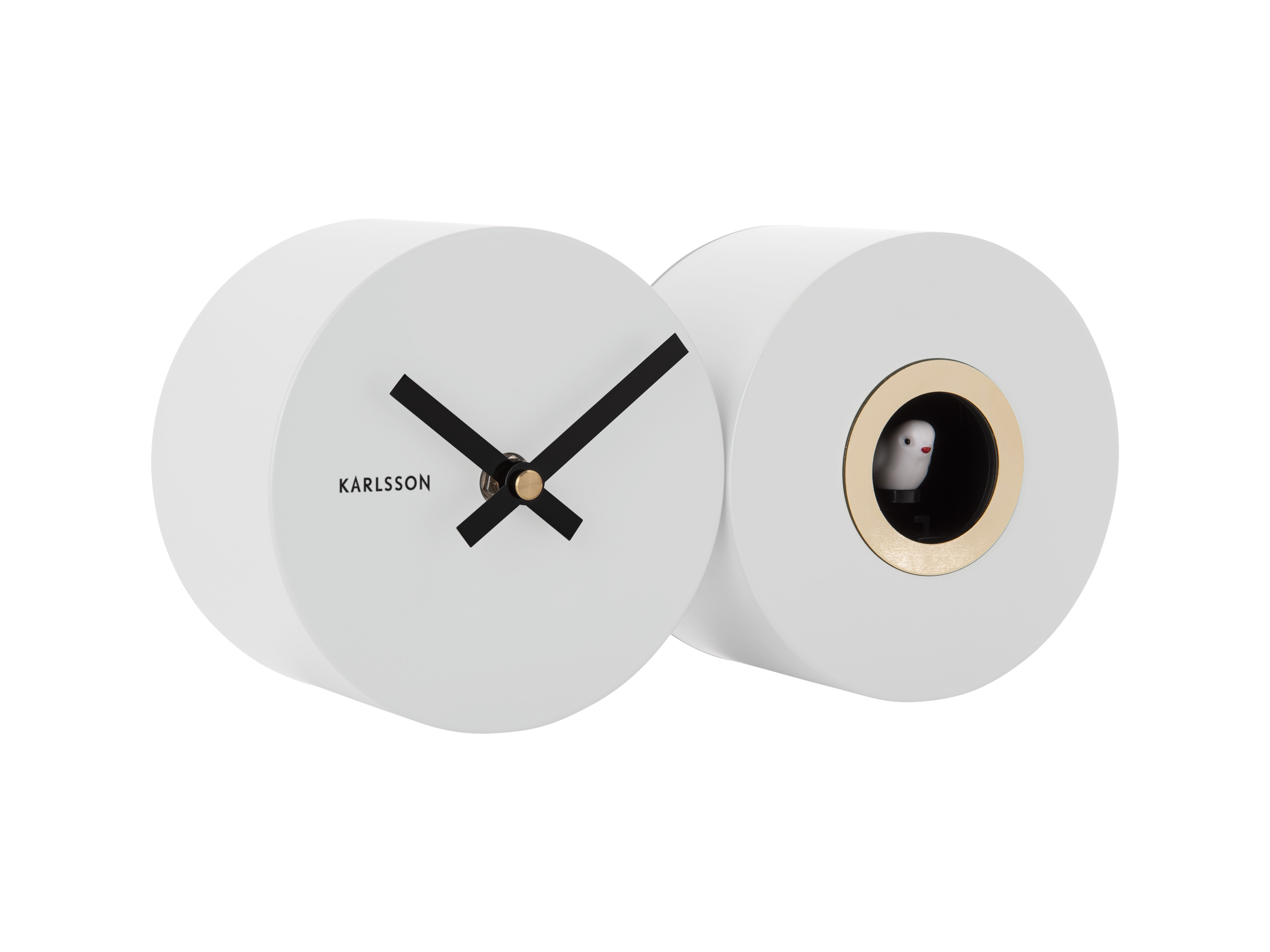 Duo Cuckoo valge lauakell
