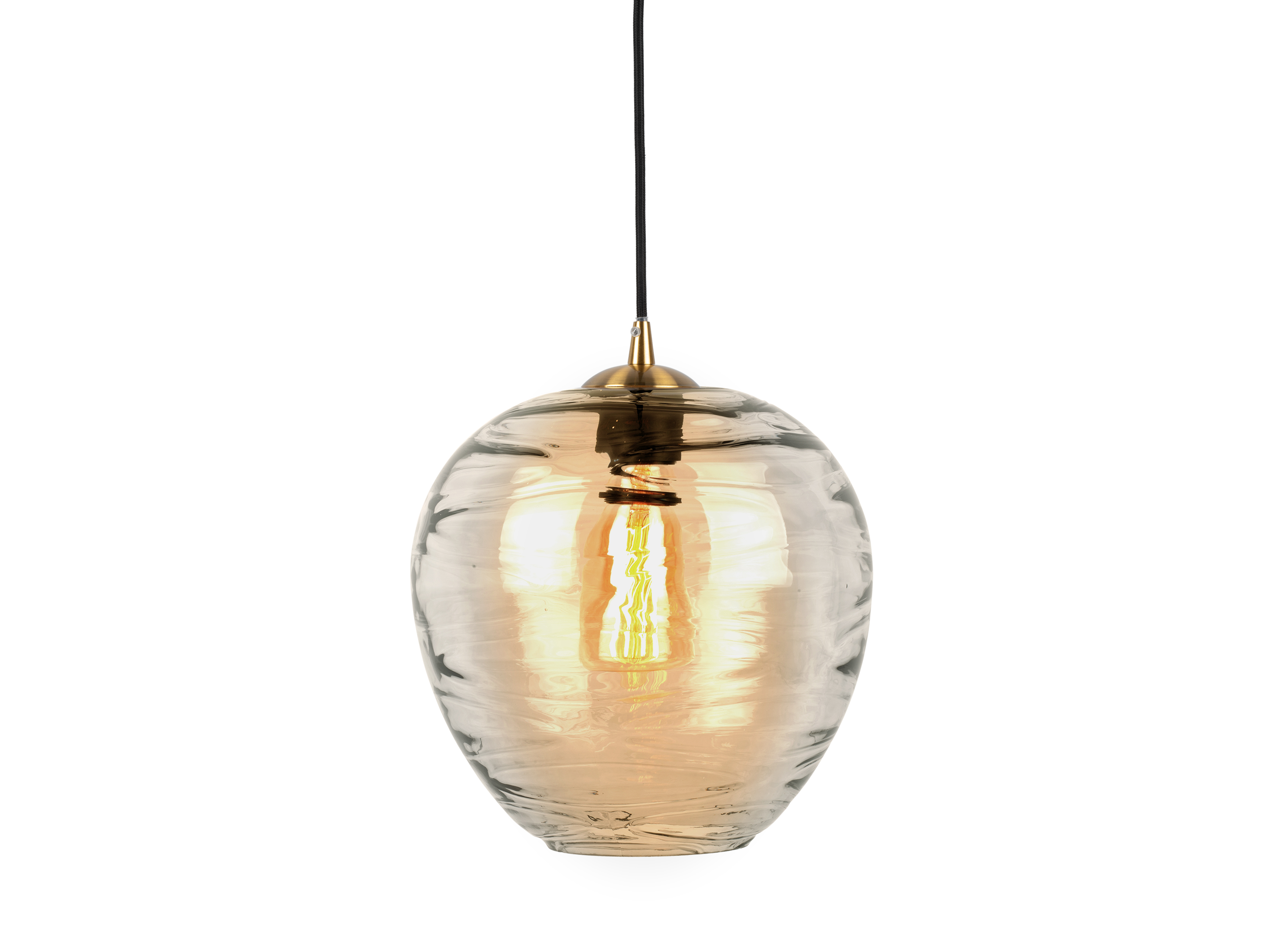 Glamour Globe Amber pruun laelamp