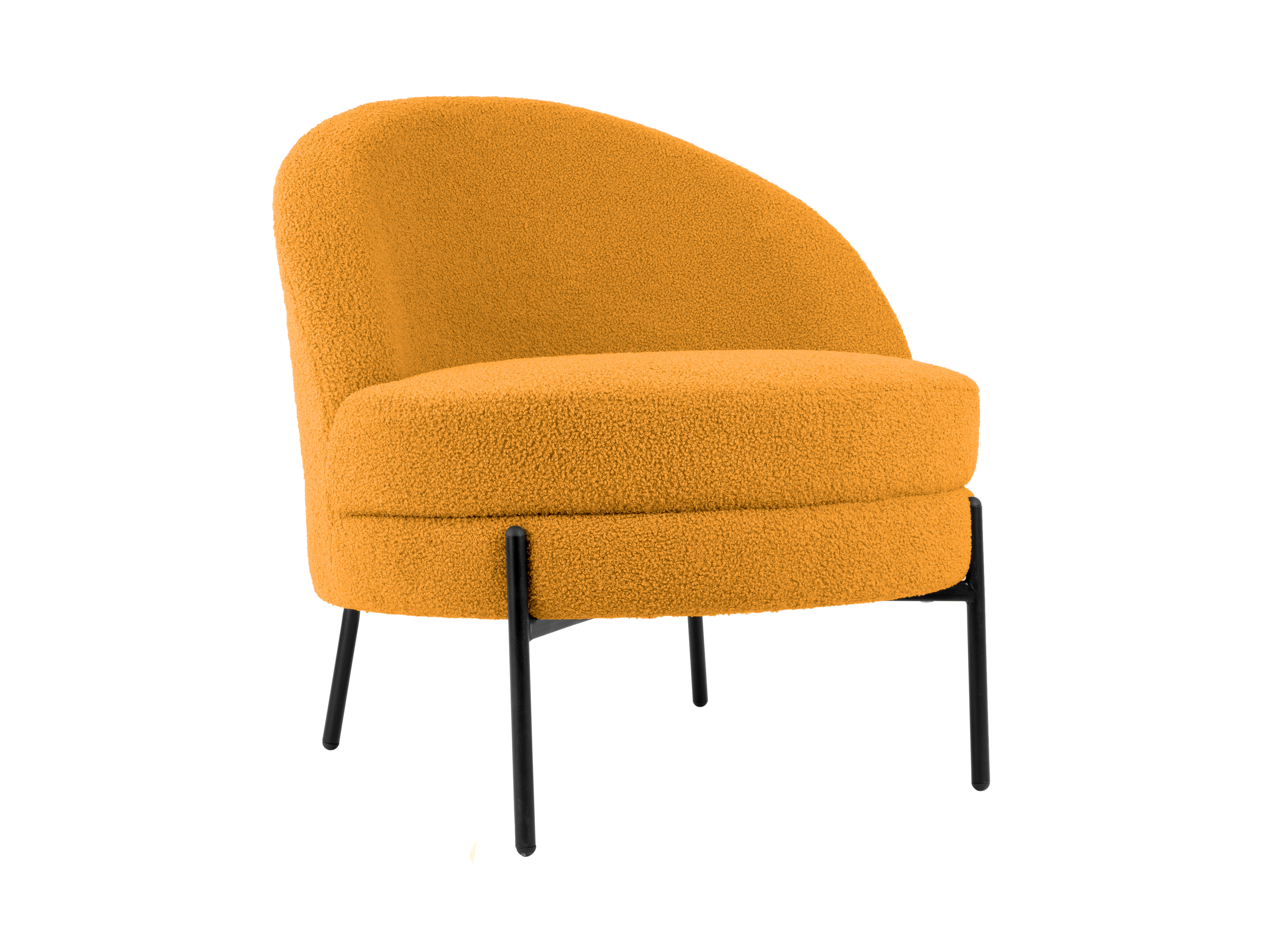 Teddy Curl Ochre kollane tugitool