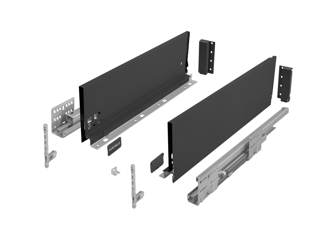 HÄFELE Matrix S Slim vaikseltsulguvsahtel; H.135/300 mm; 35 kg; (antratsiit)