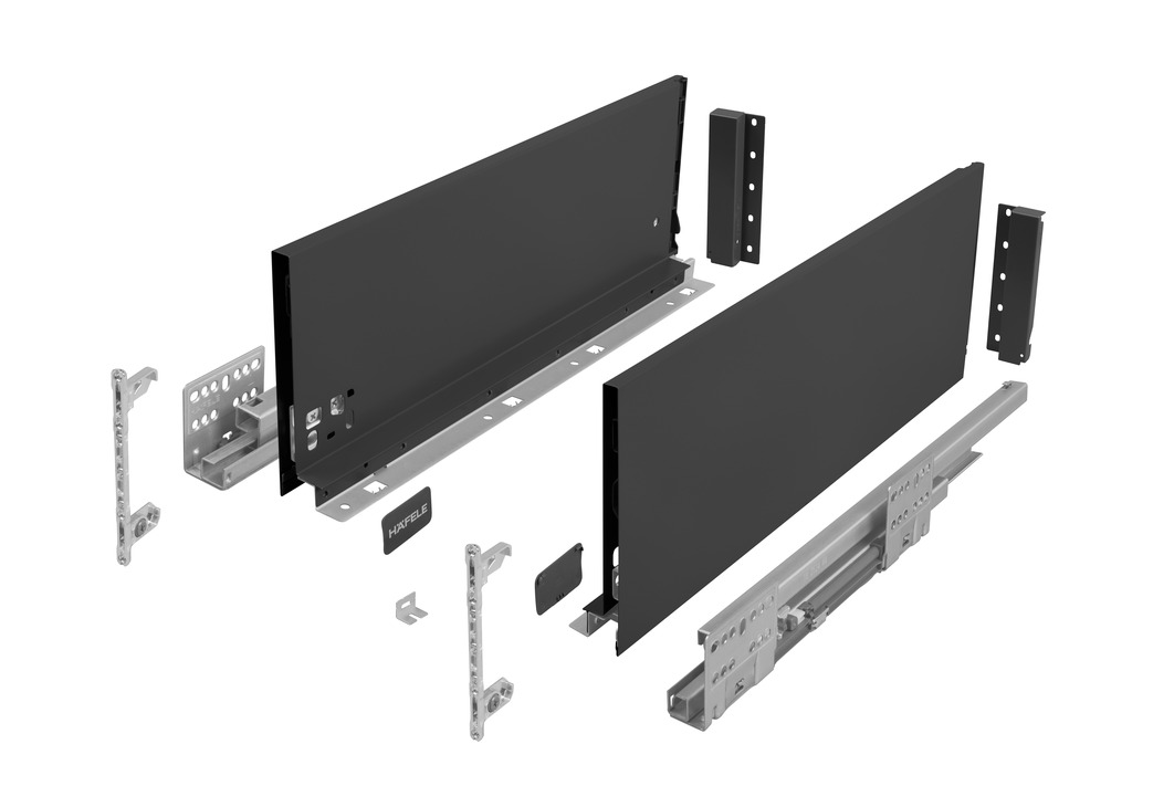 HÄFELE Matrix S Slim vaikseltsulguvsahtel; H.167/300 mm; 35 kg; (antratsiit)