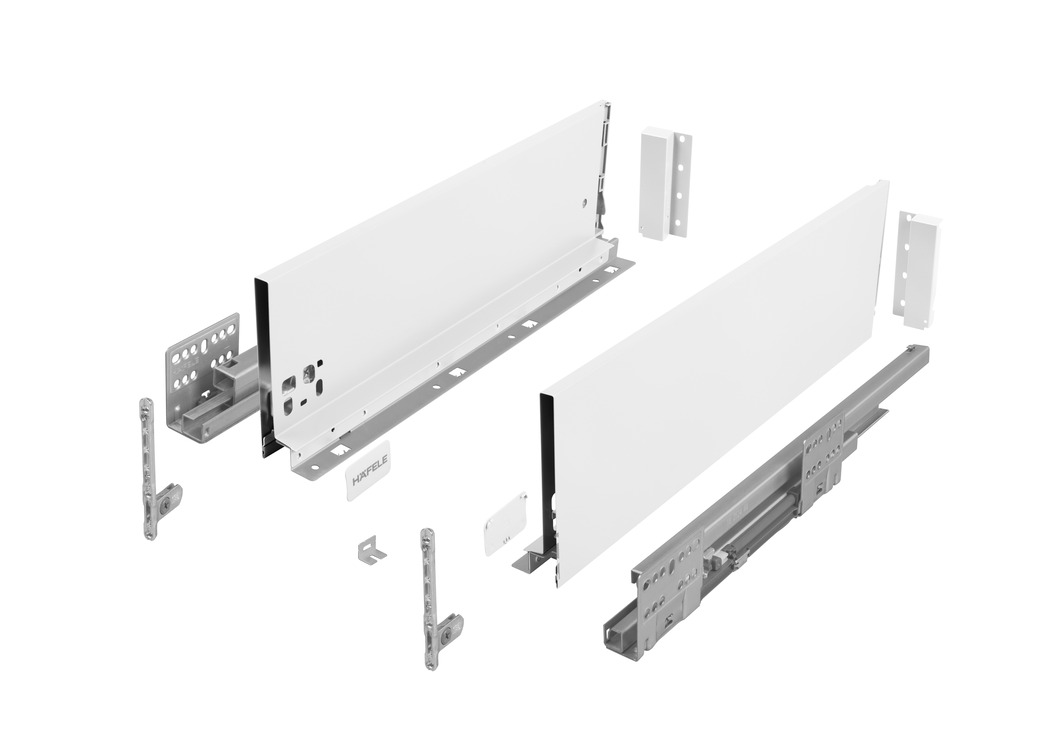HÄFELE Matrix S Slim vaikseltsulguvsahtel; H.135/300 mm; 35 kg; (valge)
