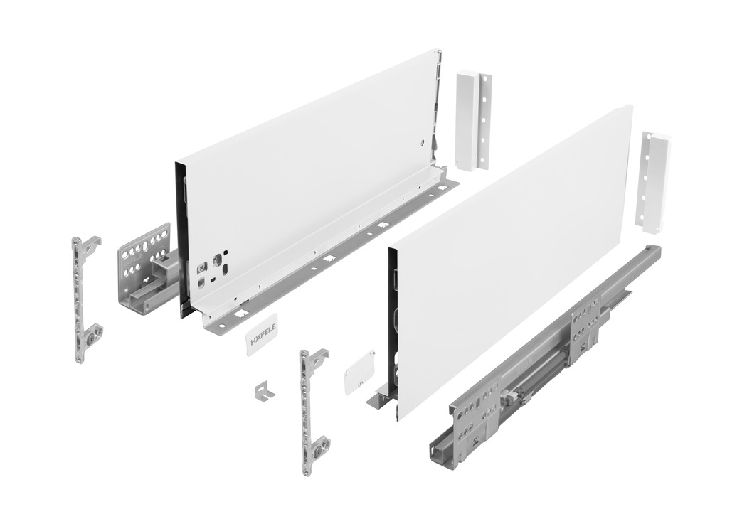 HÄFELE Matrix S Slim vaikseltsulguvsahtel; H.167/500 mm; 35 kg; (valge)